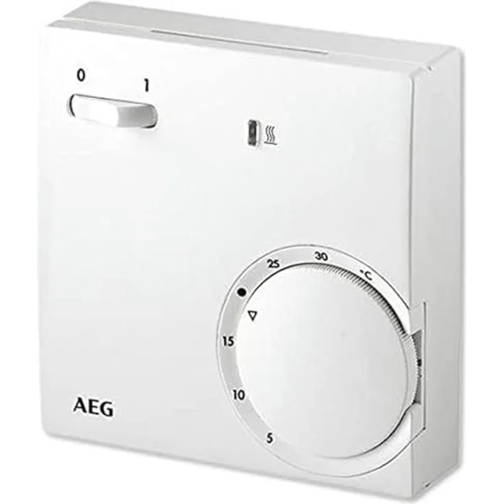 AEG Temperatur-Regler RT 601 SN, 2-Punkt, Temperatureinstellung 5-30 °C, Aufputz, Kontrolllampe, reinweiß – Bild 3