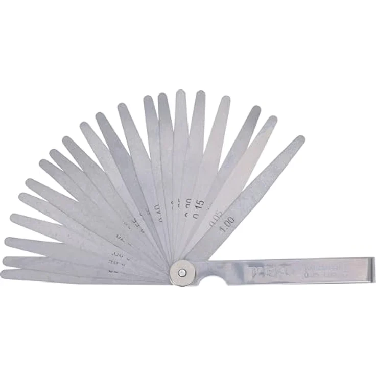 BGS 3083 Präzisions-Fühlerlehren, 20 Blatt metrisch, 0,05 - 1,0 mm, Länge 100 mm, rostfreier Stahl mit Metallschutzgriff – Bild 5