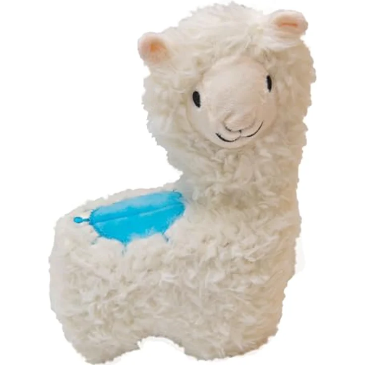 Aumüller Tierkuscheltier Lama Luigi, Katzenspielkissen mit Baldrian und Dinkelspelz, Schmuseplüsch, hochwertige Verarbeitung, Made in Germany – Bild 2