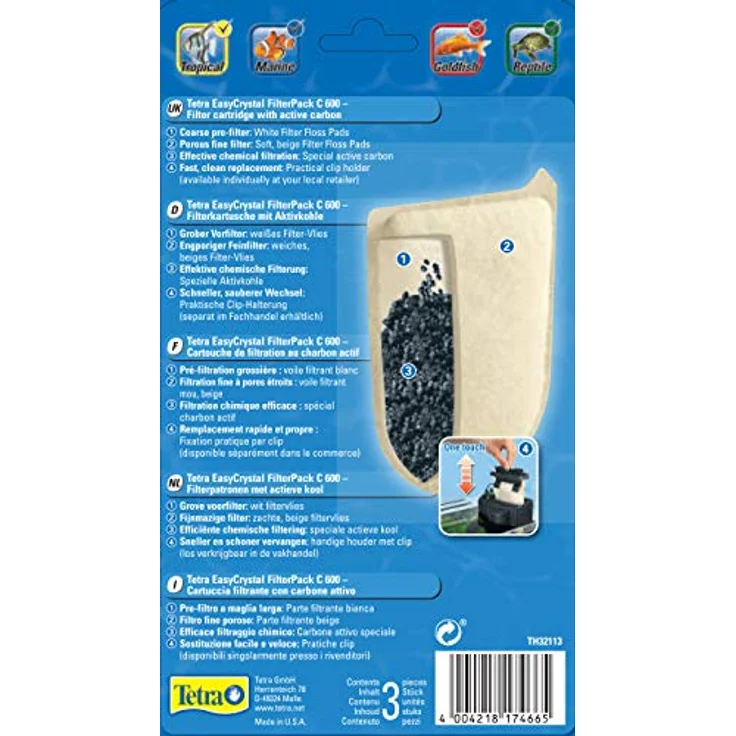 Tetratec EasyCrystal Filter Pack C mit Aktivkohle C 600 – Bild 3