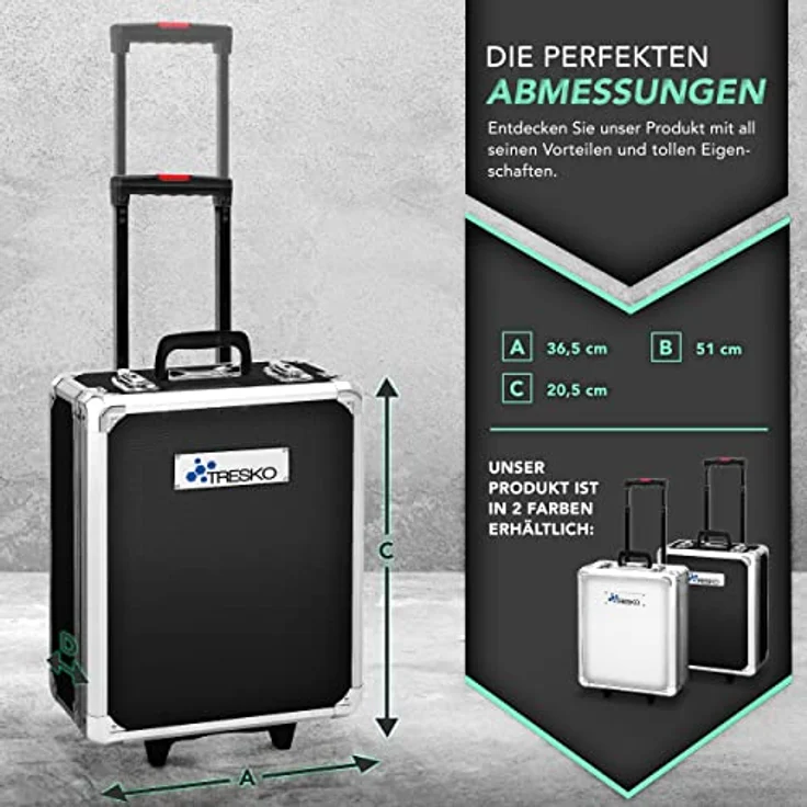 TRESKO 949 tlg Werkzeugkoffer Anthrazit Werkzeugkasten Werkzeugbox Werkzeugkiste Trolley Set – Bild 5