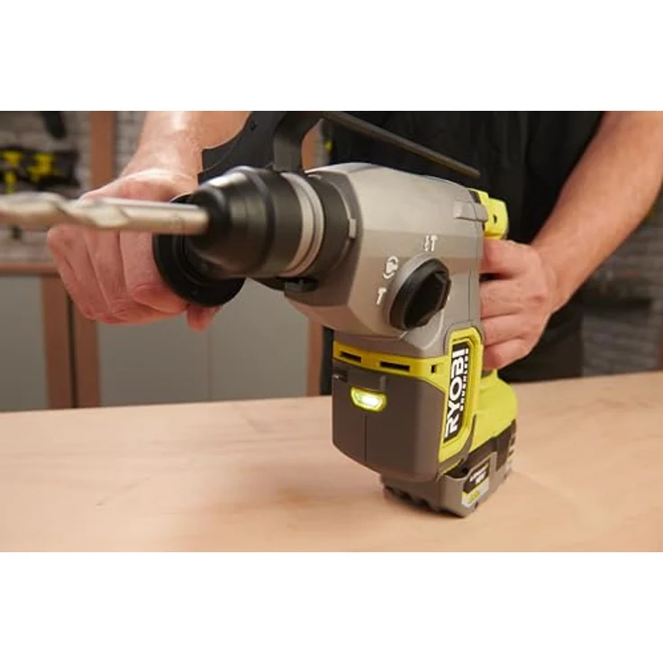 Ryobi RSDS18BL-0 One+ Akku-SDS-Bohrhammer, 2,5 Joule Brushless 18 V mit SDS-Plus Aufnahme und LED-Leuchte – Bild 4