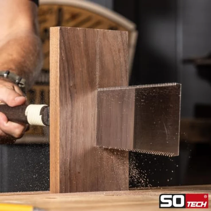 SO-TECH® Ryoba Doppelzugsäge R-240 mm, Ersatzsägeblatt SK85 Kohlenstoffstahl, Längs- und Querschnittverzahnung – Bild 6