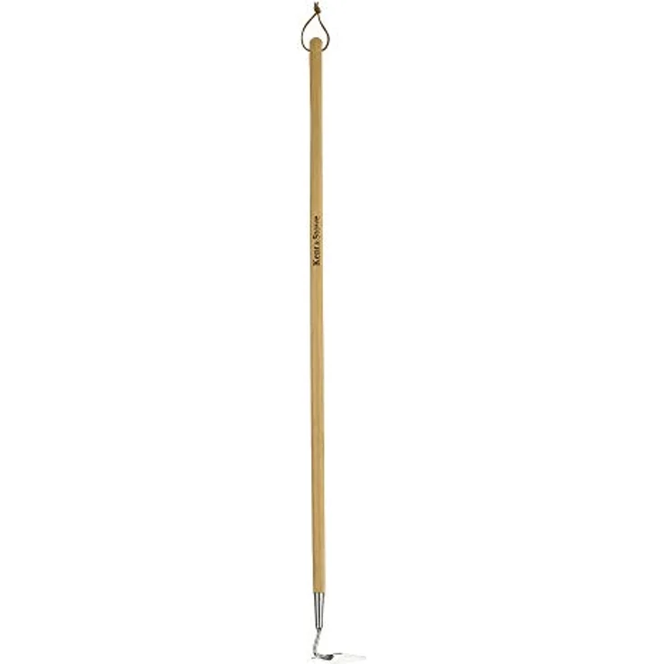 Kent & Stowe Langstiel Griffhacke – Gartenhacke aus Edelstahl, zum Lockern von Erde, Unkrautjäter mit langem Stiel aus Eschenholz, Länge: 157 cm – Bild 1