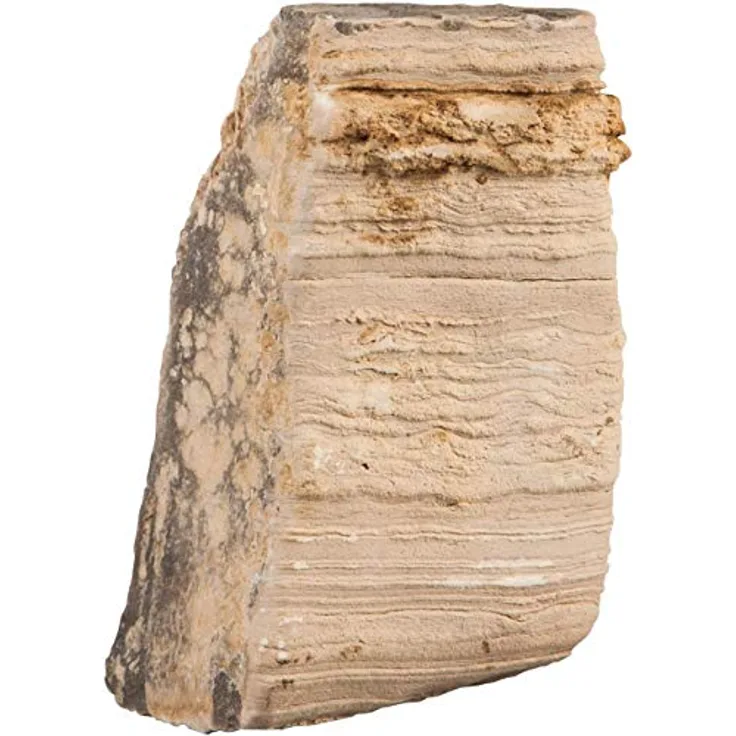 sera Rock Desert S/M 0,6 - 1,4 kg - Hellbeiger Naturstein mit horizontalen Furchen