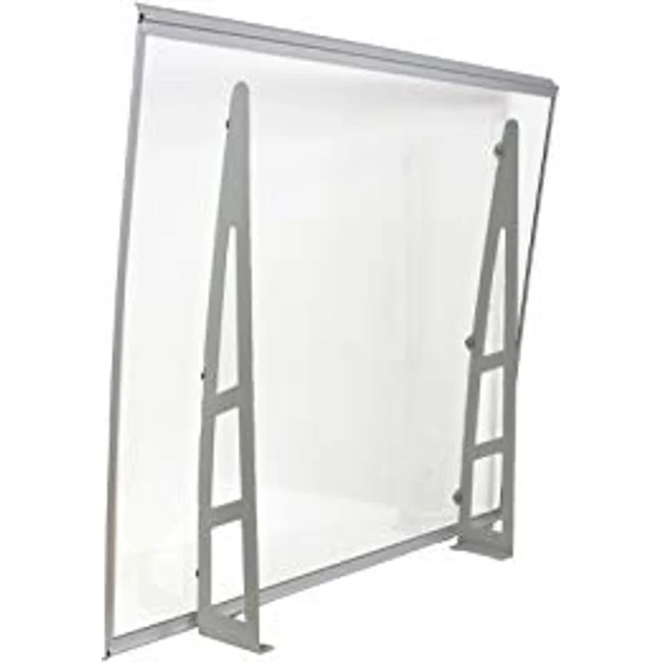 Vordach Aluminium 115 x 100 cm Türdach Türvordach Haustür Dach Pultvordach Überdachung – Bild 4