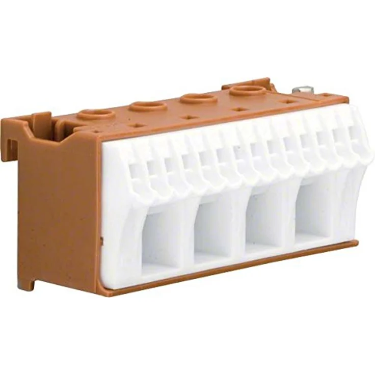 Hager KN18P Klemme flexibel, 18 Klemmstellen, starr, braun – Bild 2