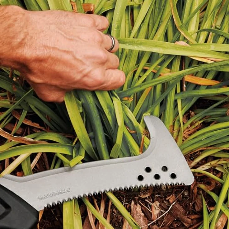 Fiskars Hippe mit Säge CL-521, ergonomische Gartensäge mit 23 cm gehärtetem Stahl-Sägeblatt und grober Zahnung, inkl. Nylon-Holster – Bild 5