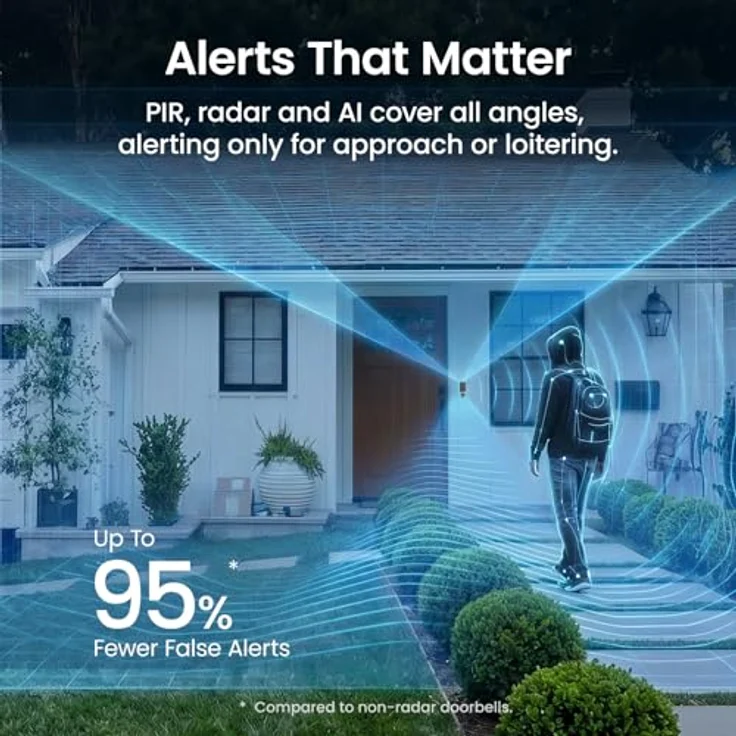 aosu Smart Security Video Doorbell Ultra, Video-Türklingel mit Echtzeit-Videoüberwachung, kompakt und langlebig – Bild 3
