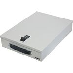 HMF 1413-07 Abschließbare Dokumentenkassette mit Zahlenschloss | DIN A4 | Lichtgrau