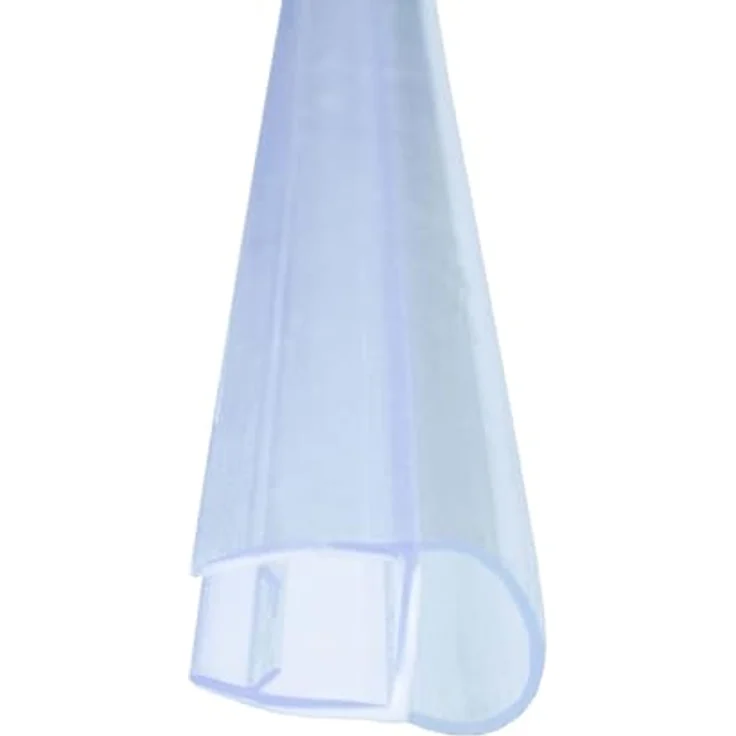 Bagnoxx Hohlkammerprofil Türdichtung 1m für 8mm Glas, transparente Duschdichtung aus PVC mit schimmelresistenter Oberfläche – Bild 1