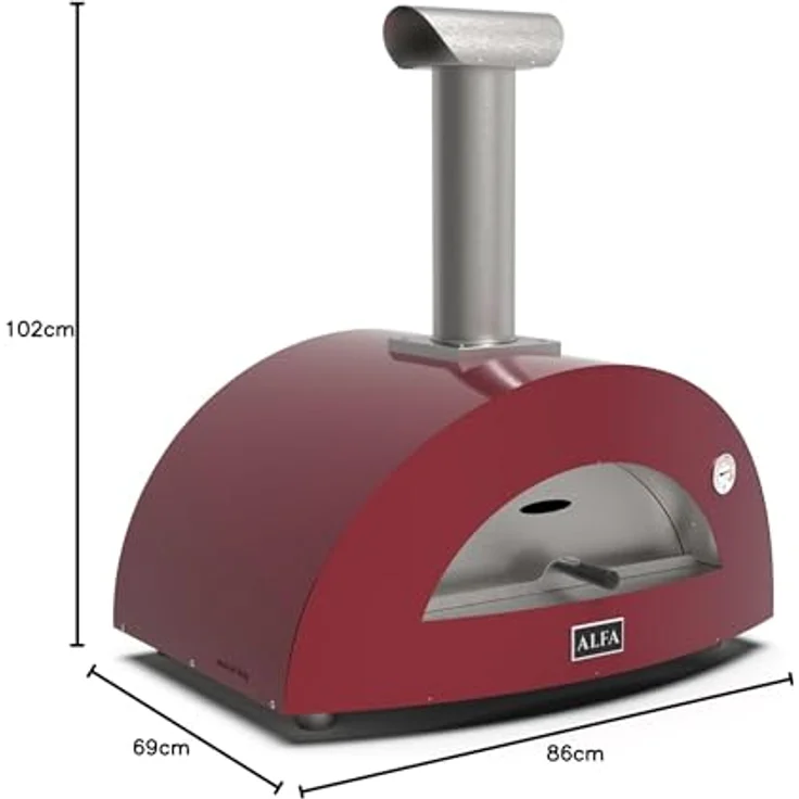 Alfa Forni Moderno 2, Pizzaofen Holz, kompakt mit Heat Genius-Technologie für perfekte Pizzen – Bild 4