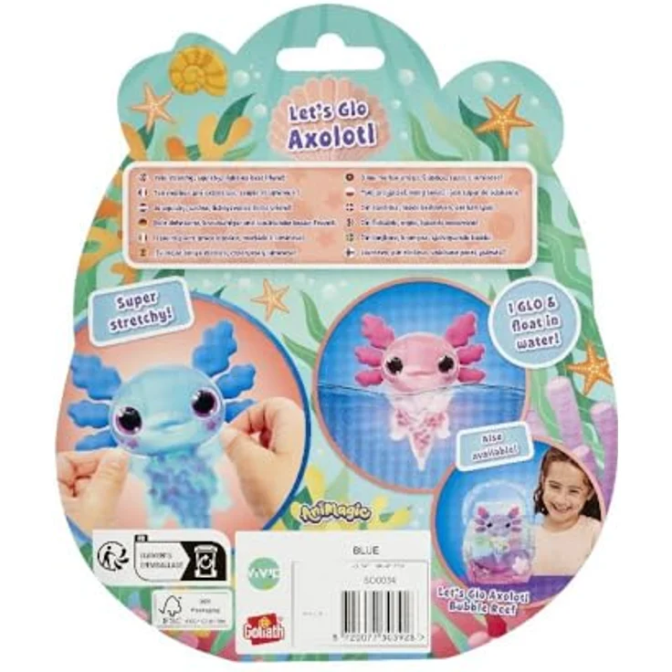 Goliath Animagic Axolotl Assortment (12L), leuchtendes Tierspielzeug zum Schwimmen, rosa/hellblau – Bild 2