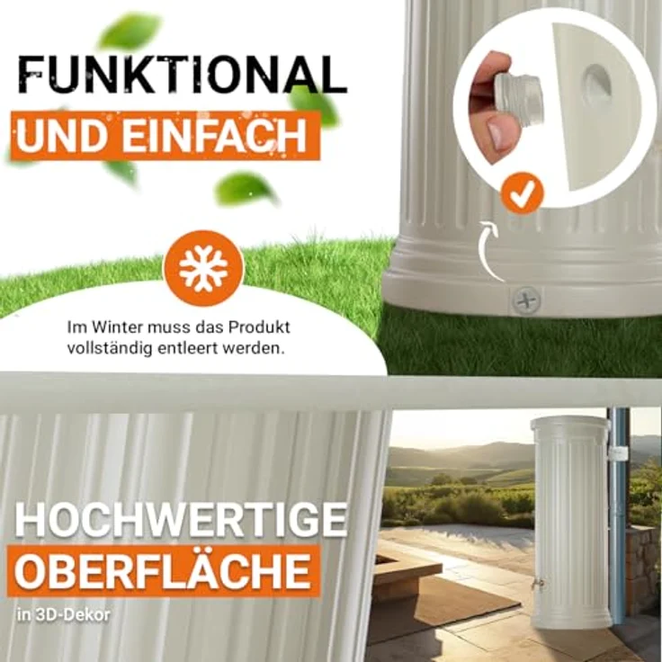 Garantia Säulentank 500 Liter - sandbeige – Bild 6