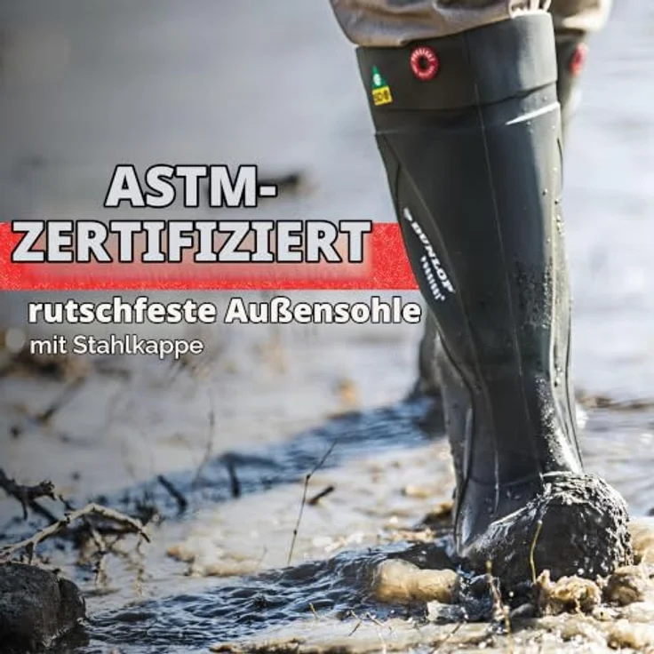 Dunlop® Purofort S5, Sicherheitsstiefel mit Stahlkappe, Zehenschutz und Temperaturisolierung bis -20 °C, rutschhemmende PU-Profilsohle, anthrazit – Bild 13