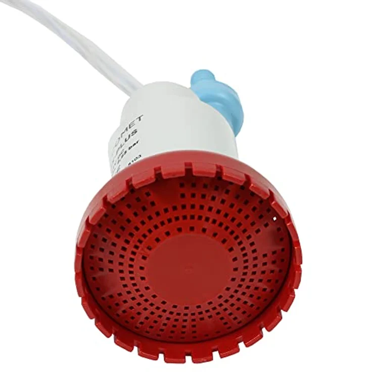 COMET LUX-PLUS Tauchpumpe Wasserpumpe mit Rückschlagventil + Filter 12V 19 l/min, Made in Germany, Rot – Bild 5