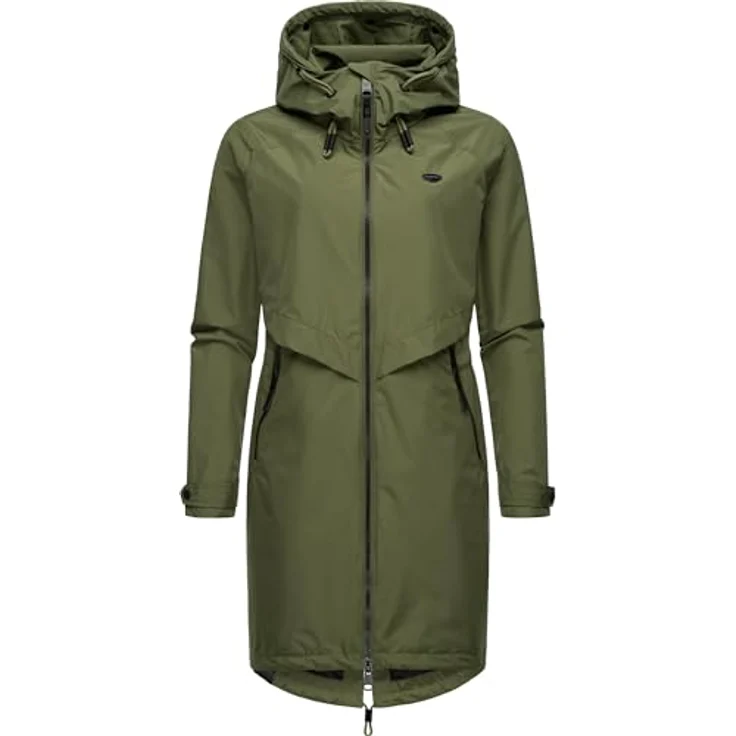 Ragwear Frodik, Damen Parka, wasserdicht und atmungsaktiv, grün, Größe L – Bild 1