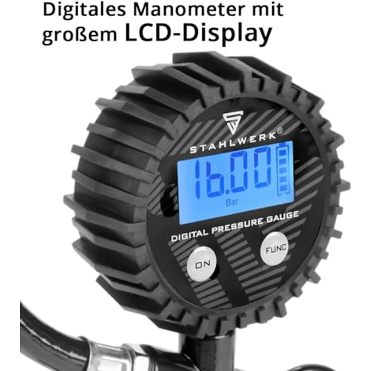 STAHLWERK Kompressor ST-310 Pro, ölfreier Flüster-Kompressor mit 30 l Kesselinhalt und 210 l/min Durchfluss, 10 bar max. Druck – Bild 7