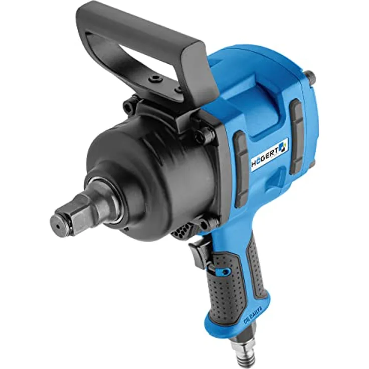 Högert Technik - Pneumatischer Schlagschrauber 3/4" Twin Hammer, Betriebsdrehmoment bis 1800 Nm, 3 Betriebsbereiche, Umschalter für Drehrichtung Links/Rechts, HT4R625