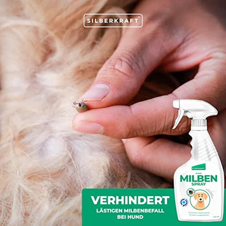 Silberkraft Milbenspray Hunde 500 ml, zuverlässiger Milbenschutz für Hunde, effizientes Anti-Milben-Mittel – Bild 4