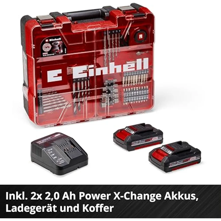 Einhell Akku-Schlagbohrschrauber TE-CD 18-2 Li-i (2x2,0 Ah) – Bild 7