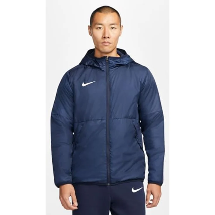 Nike Park 20 Fall, Herren Laufjacke, Wasserabweisende Herbstjacke mit Kapuze, Blau, Größe S – Bild 2