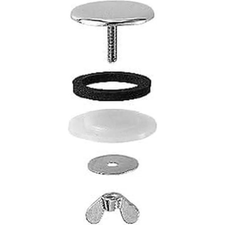 Blanco Hahnlochstopfen für Einbauspülen, Oberfläche Chrom, Ø 48 mm zur Abdeckung von Standard-Hahnloch-Bohrungen – Bild 4