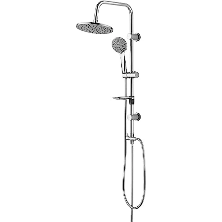 Aloni Brausegarnitur TM53230, Höhe 85 cm, Set, 1 tlg., Chrom, Regendusche + Handbrause 3 + 1 Funktionen – Bild 1