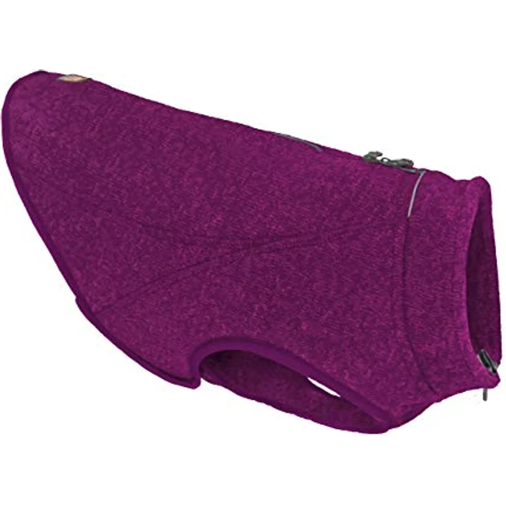 Kurgo Core Hunde-Pullover, Leichtes Fleece, Mit 2-Wege-Reißverschluss, Mit Hundegeschirr kompatibel, Größe S, Lila – Bild 1