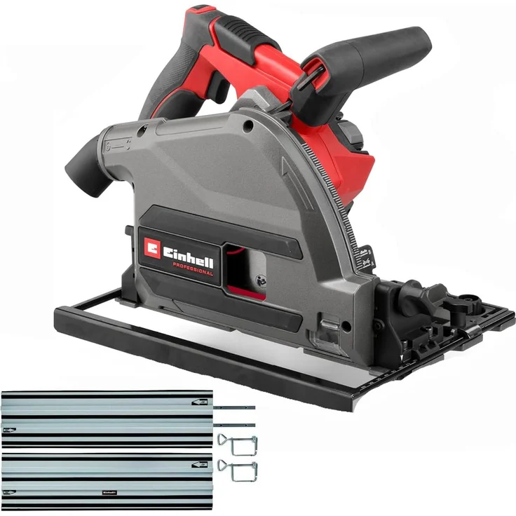Einhell Akku Tauchsäge TP-PS 18/165 Li BL, Brushless-Motor, 56 mm Schnitttiefe, mit Führungsschiene, ohne Akku
