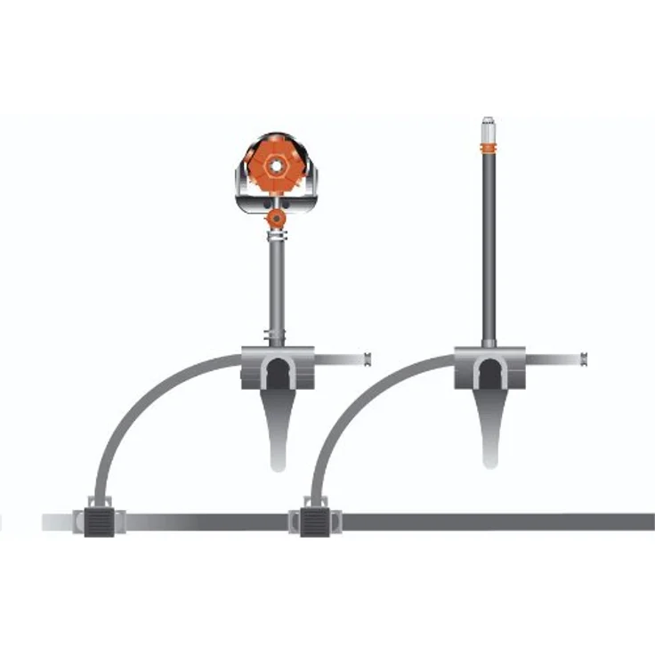GARDENA Micro-Drip-System 6-Flächen-Sprühdüse: Regulierbare Sprinklerdüse zur wirkungsvollen Gartenbewässerung, 6 Beregnungsformen, 2 Stück (1396-20) – Bild 6