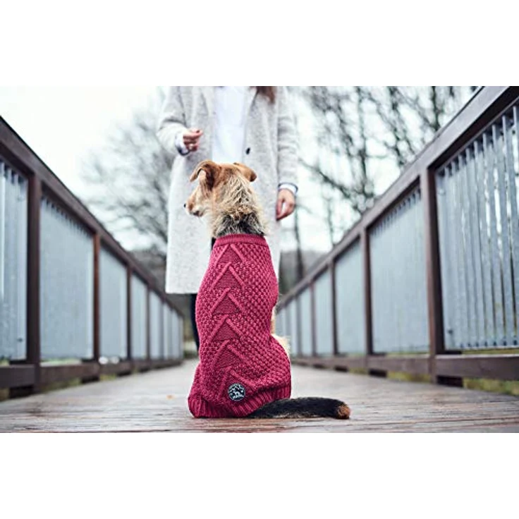 Hunter Hunde-Pullover Malmö bordeaux 50 cm – Bild 5