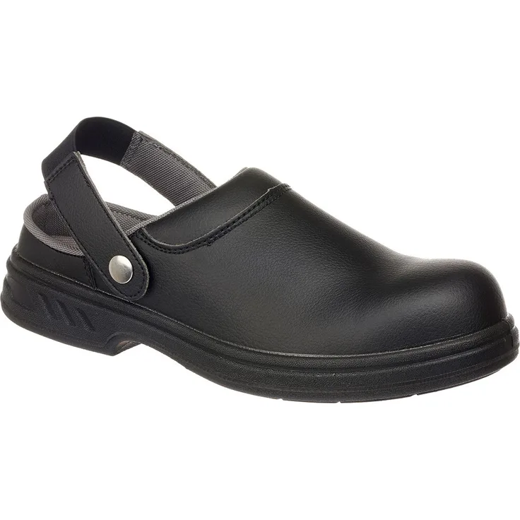 Portwest FW82 Steelite Sicherheitsclog, SB AE WRU, Wasserresistent, antistatisch, rutschhemmend, schwarz, Gr. 35