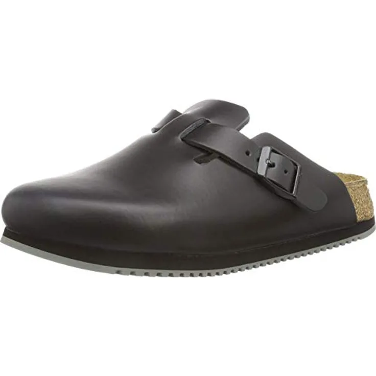BIRKENSTOCK Boston BS Super Grip schmale Weite Verstellbarer Riemen schwarz Größe 37