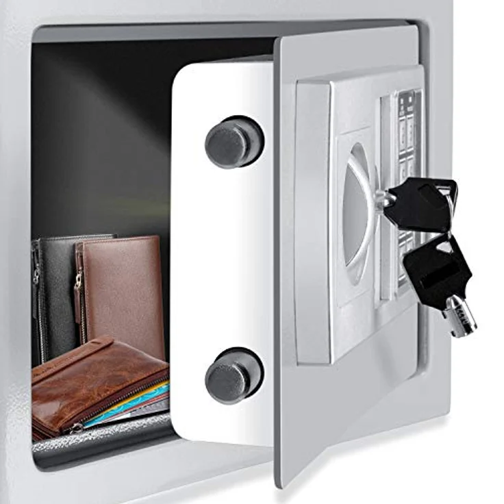 KESSER Tresor Safe Elektronik-Zahlenschloss 31x20x20cm LED-Anzeige Stahlbolzen Silber – Bild 4