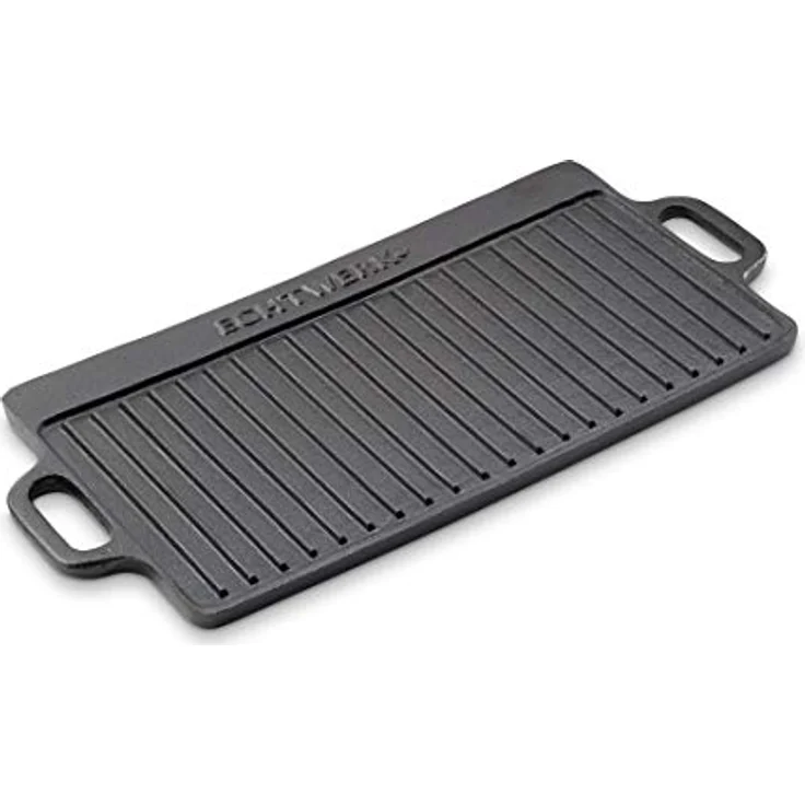 Echtwerk Grillplatte, Gusseisen, 50,5 x 23 x 1,5 cm – Bild 2