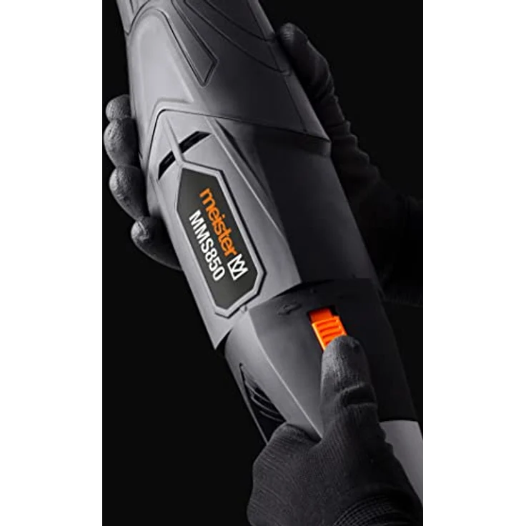 Meister Werkzeuge MMS850 Säbelsäge 850W, Reciprosäge mit 4 Sägeblättern und LED-Arbeitsleuchte, Kunststoffkoffer enthalten – Bild 6
