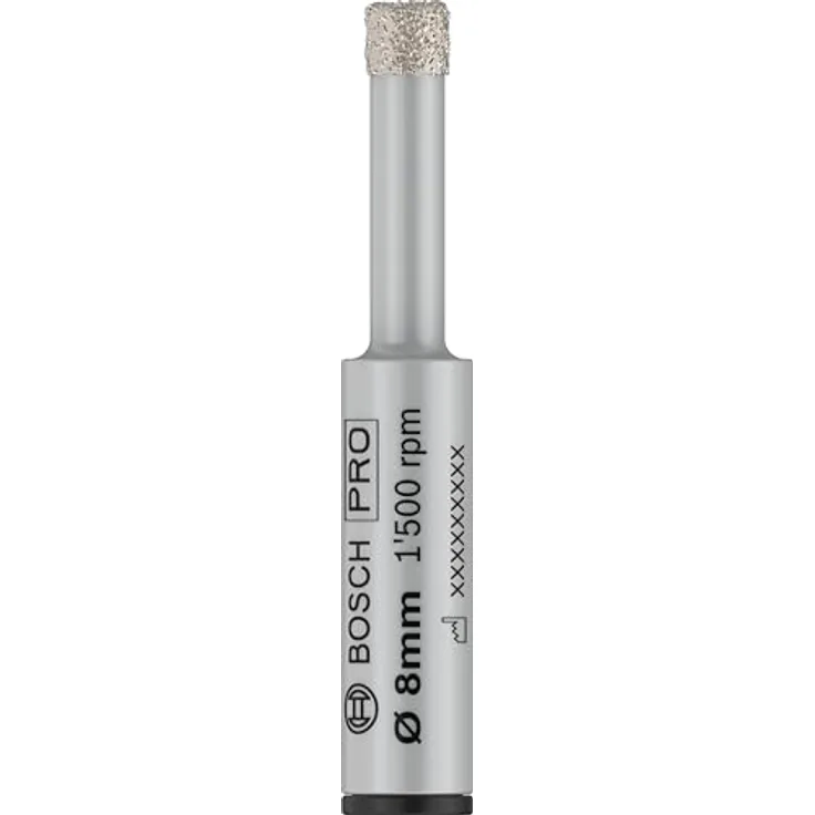Bosch PRO Diamantbohrer Ceramic dry, 8 mm Durchmesser, 33 mm Arbeitslänge für präzises Bohren in Keramikfliesen