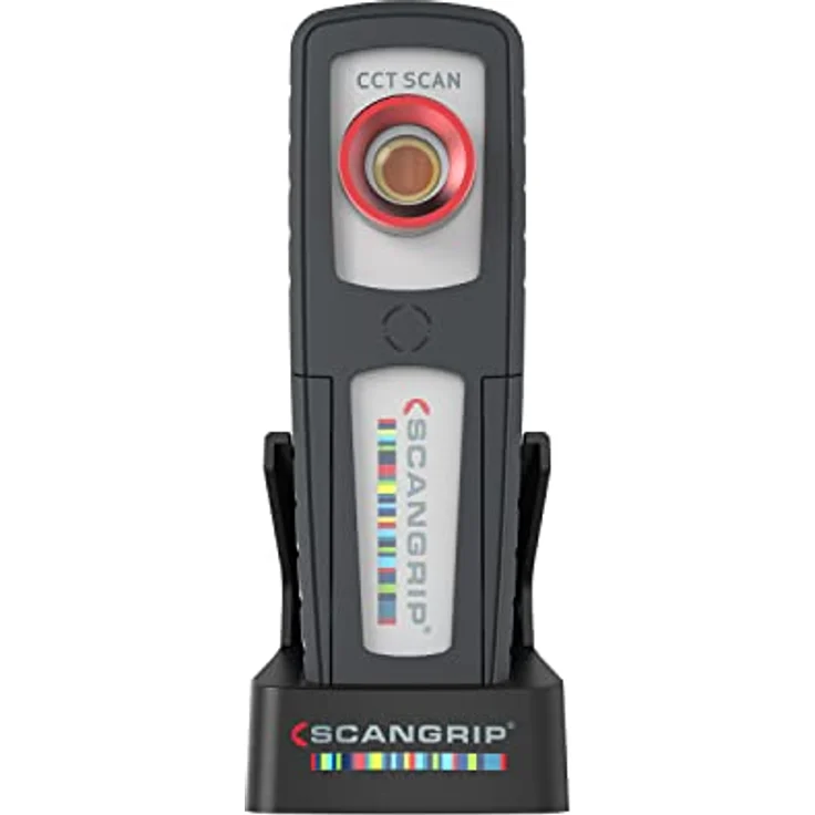 Scangrip SUNMATCH 4, wiederaufladbare LED-Arbeitsleuchte mit 500 Lumen, stufenlosem CCT-Scan von 2500 K bis 6500 K, tragbar mit Magnet und Taschenclip, wasserdicht (IP65) – Bild 2
