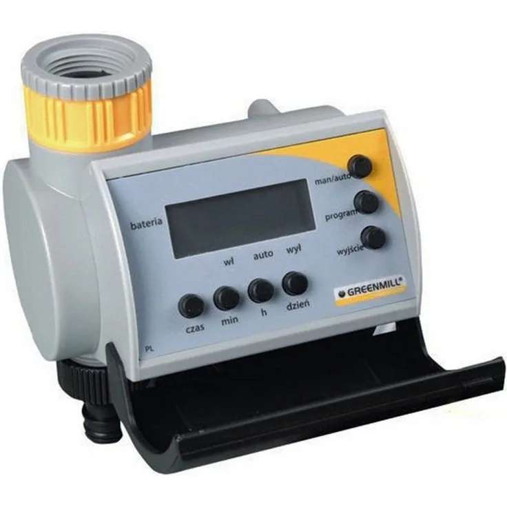 Greenmill Bewässerungssystem GB6980C, Bewässerungscomputer mit 8 Programmierungen, für 3/4" und 1" Wasserhähne, 9V DC