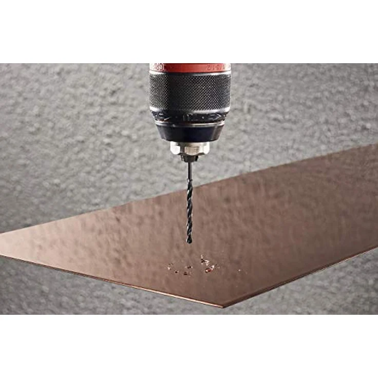 Wolfcraft 7491010 HSS Metall-Spiralbohrer, Ø 1mm, Gesamtlänge 34mm, 3er Pack, rollgewalzt, DIN 338, zylindrischer Schaft – Bild 5