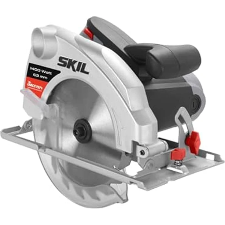 SKIL 1054 AA Kreissäge mit 1400 Watt (Sägekapazität von 63 mm, ergonomischem Griff, abgedichteten Kugellagern, Kreissäge) in Grün – Bild 1