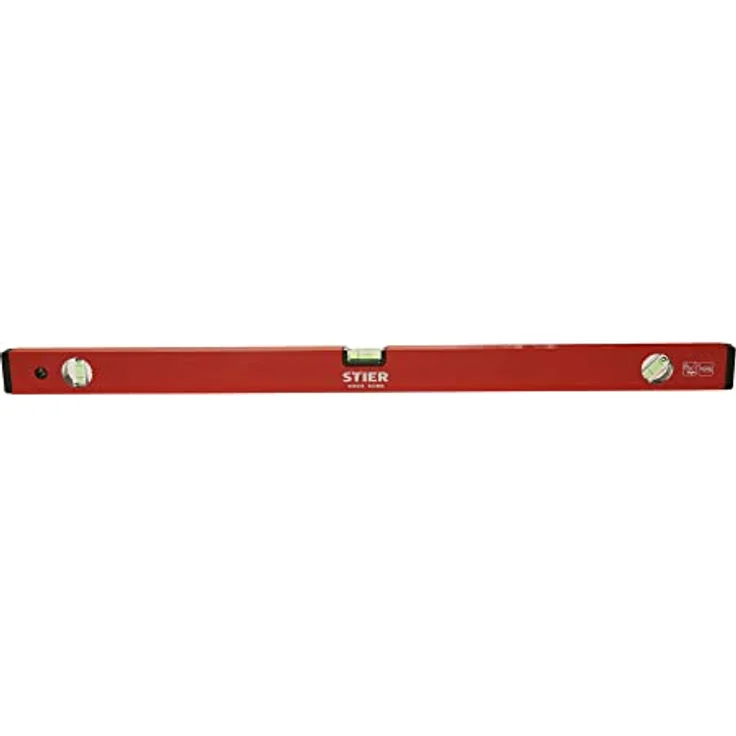 STIER Wasserwaage 80 cm Aluminium ± 1,0 mm/m drei Libellen – Bild 2