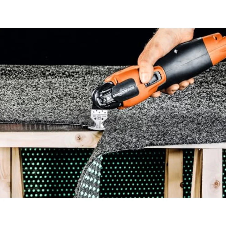 FEIN Multimesser Multifunzione VE 5 St., Multifunktionswerkzeug mit 3 Schneidflächen, Starlock Aufnahme, für Teppich, PVC-Boden, Karton und Bitumenschindeln – Bild 5