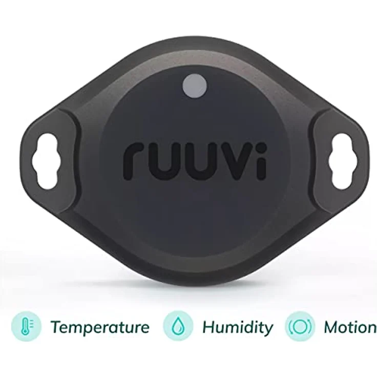 Ruuvi RuuviTag Pro Bluetooth Umwelt Sensor, IP67 3-in-1 Thermometer + Hygrometer, schwarz – Bild 2