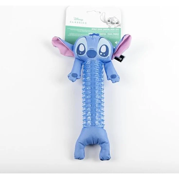Cerda Outdoor-Spielzeug Stitch Hundespielzeug TPR, Beißring für gesunde Zähne und Zahnfleisch aus Polyester/Gummi, robust und langlebig – Bild 6