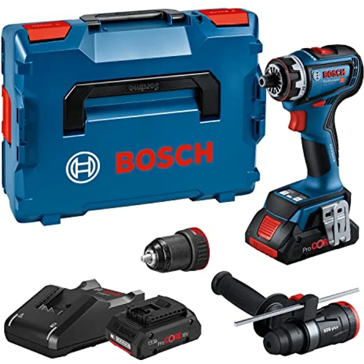 Bosch GSR 18V-90 FC PROFESSIONAL 2100 RPM SDS Plus 920g Akkuschrauber, Schwarz, Blau, Rot