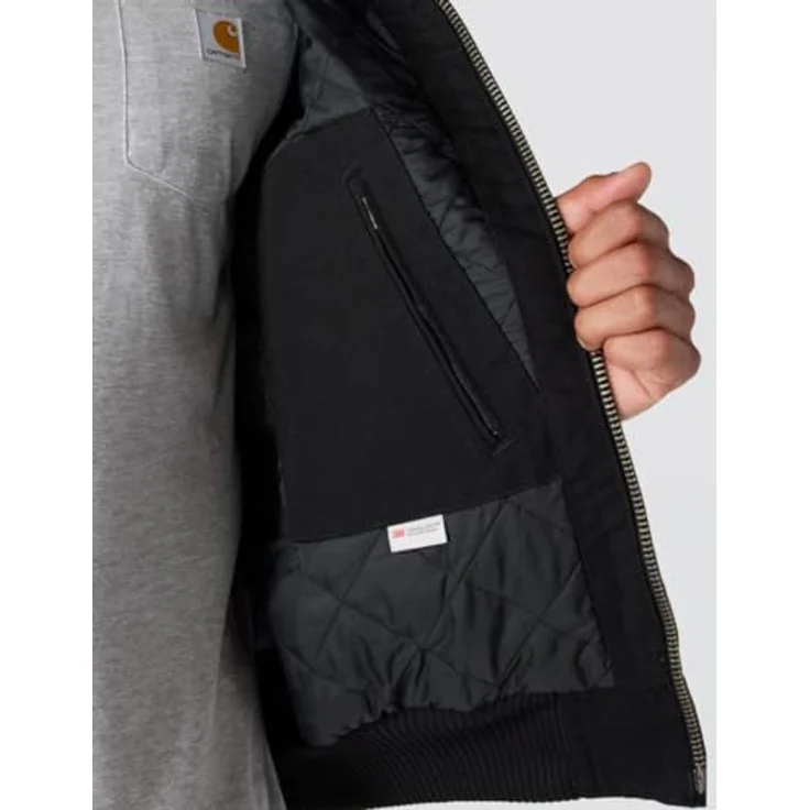 Carhartt Duck Active Arbeitsjacke, XXL, 100% Baumwollcanvas, Cordura Nylon-Steppfutter mit 3M Thinsulate Isolierung, integrierte Kapuze, verstärkte Taschen, dreifach genähte Nähte – Bild 7