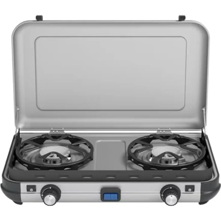 Campingaz Camping Kitchen 2 Maxi CV, Gaskocher mit 2 getrennt regelbaren Gasbrennern und Flameguard Technologie für optimalen Windschutz – Bild 6