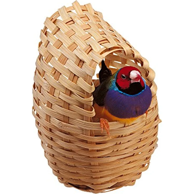 Ferplast Finch Nest Geflecht Nistkasten 8 x 11 x 10 cm – Bild 2